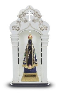Capela Com Imagem Nossa Senhora Aparecida 21cm - Resistente e Inquebrável - imagem 1