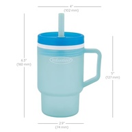 Copo Infantil My 1st Tumbler com Canudo - Azul Temperamental | Transição Segura e Divertida - imagem 4