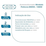 Auto Transformador 2000VA Bivolt Blindado Indusat: Segurança e Versatilidade para Seus Equipamentos - imagem 4