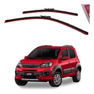 Par de Palhetas Limpador Parabrisa Fiat Uno Novo, Argo e Cronos (2015-2020) - Visão Clara e Segura - imagem 2