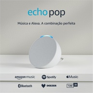 Echo Pop (Nova Geração): Smart Speaker Compacto com Alexa e Som Envolvente - Branco - imagem 1