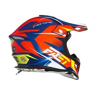 Capacete Motocross Fast Fantasy Limited Edition 56 Azul/Laranja - Segurança e Estilo - imagem 3