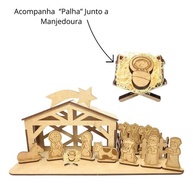 Presépio de Natal em MDF Infantil com Manjedoura - Decoração Educativa e Divertida - imagem 3