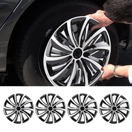 Conjunto 4 Calotas Aro 16" Universal Prata Preto - Elegância e Proteção para Seu Carro - imagem 5