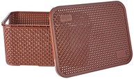 Cesto Organizador Rattan Marrom G - Design Elegante e Prático para Casa - imagem 4