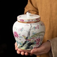 a-elegante-e-memorial-ceramica-com-amada-urna-para-floral-estampa-mae-passaros-de-a
