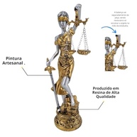 Estátua da Deusa da Justiça Themis em Resina - 29 cm | Decoração Elegante e Simbólica - imagem 5
