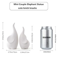 Estatuetas de Elefante de Cerâmica com Troncos Unidos - Decoração Simbólica e Elegante para Casa - imagem 3