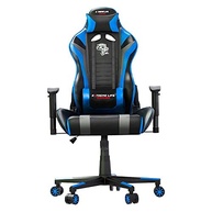 Cadeira Gamer Black Hawk ELG - Reclinável 180°, Apoio Cervical, Ajuste de Altura, Até 150kg, Preto/Azul - imagem 2