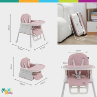 Cadeira de Alimentação Infantil 3 em 1 Harmony Maxi Baby Cinza - Conforto e Segurança em Qualquer Idade - imagem 3