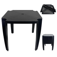 Mesa Quadrada Desmontável 70x70cm em Plástico Resistente - Ideal para Espaços Pequenos - imagem 1