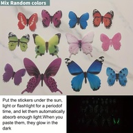 12 Adesivos de Parede Borboleta em PVC - Decoração Artística para Quarto e Halloween - imagem 4