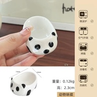 Prato de Panda Fofo em Cerâmica com Esmalte - Design Animado para Refeições Divertidas - imagem 4
