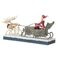 Enesco Disney Traditions Jim Shore - Papai Noel Jack em Trenó | Estatueta Coleção The Nightmare Before Christmas - imagem 4