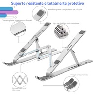 Suporte para Notebook e Tablet Ajustável em Alumínio – Leve, Dobrável e Ergonômico - imagem 5