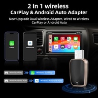 Adaptador Kacenray 2 em 1: CarPlay e Android Auto Sem Fio para Seu Carro - imagem 4