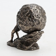 Veronese Design - Estatueta Colecionável de Sísifo em Bronze Fundido a Frio - 11cm - imagem 4