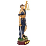 Dama da Justiça em Resina 23cm - Decore com Simbolismo Jurídico - imagem 4