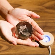 Luminária Axolotl 3D em Bola de Cristal 60mm - Decoração Encantadora para Quarto e Presente Especial - imagem 5