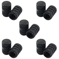 10 Tampas de Válvula de Pneu DZS ELEC em Alumínio Preto - Proteção e Estilo Universal - imagem 1