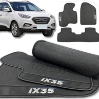 Jogo de Tapetes Automotivos Emborrachados Premium para Hyundai Ix35 (2011-2024) - 3 Peças Impermeáveis - imagem 2