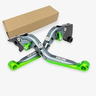 Alavanca de Freio e Embreagem Ajustável Extensível para Kawasaki NINJA 500 / Z500 / SE 2024-2025 (Cinza Verde) - imagem 2