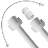 Engate Flexível Astra 40cm 1/2" Branco: Conexão Segura e Discreta para sua Descarga - imagem 2