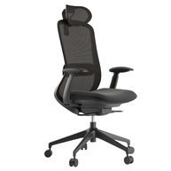 Cadeira de Escritório Flexor Ergonômica Premium Reclinável 150kg com Braços 4D (Preta) - imagem 1