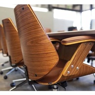 Cadeira Office Lisboa Marrom sem Encosto - Design Ergonômico e Estilo Moderno Rivatti - imagem 2