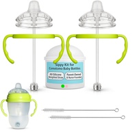 Kit Conversão Copo Sippy para Mamadeira Comotomo - Canudo Ponderado + Escova - imagem 1