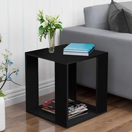Mesa de Centro Preto Moderna em MDF - Versátil, Resistente e Estilosa para Sala, Quarto ou Escritório - imagem 1
