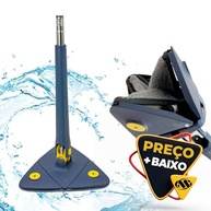 Mop Triangular Giratório 360º com Função de Esmecer - Cabo Longo e Microfibra Premium - imagem 3