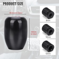 Alavanca de Câmbio Esportiva Type-R: Estilo e Performance para seu Carro Manual (Preto) - imagem 3