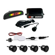 Radar Sensor Estacionamento Traseiro Automotivo 4 Sensores Display LED Buzina Alarme Ré Premium ONYK - imagem 1