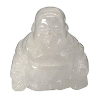 Estátua de Buda Maitreya em Quartzo de Rocha - Esculpida à Mão para Cura e Equilíbrio Energético - imagem 2