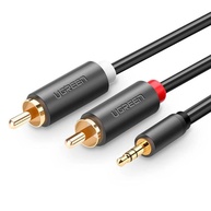 Cabo Ugreen 3.5mm para 2RCA 1.5M: Som Puro e Conexão Estável - imagem 1