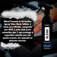 Kit Blend Spray Black 500ml Vonixx e Acessórios Para Estética Automotiva Karbox - imagem 3