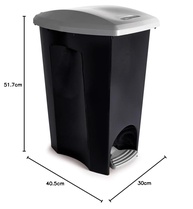 Lixeira 3 em 1 com Pedal Plasútil 30L - Organize com Estilo e Praticidade - imagem 3