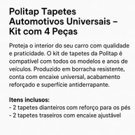 Jogo de Tapetes Automotivos Universais em Borracha 4 Peças: Proteção e Estilo para Seu Carro - imagem 5