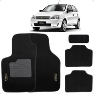 Tapete Carpete Corsa Hatch/Sedan 2002-2014 Preto Bordado - Proteção e Estilo - imagem 1