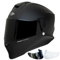 Capacete Mormaii New Pro Preto Fosco: Segurança e Estilo com Viseiras Fumê e Transparente - imagem 1