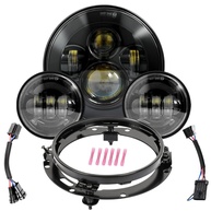 Farol de LED Wisamic 17,78cm para Moto: Iluminação Potente e Estilo para Harley Davidson - imagem 1