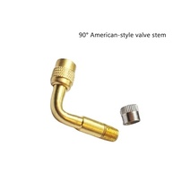 Extensão Válvula Pneu 90 Graus Latão Estilo Americano (Kit 3 Peças) - imagem 4