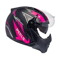Capacete Peels Mirage Living Preto Fosco Rosa: Estilo e Segurança para Sua Moto - imagem 3