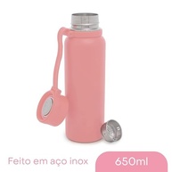 Garrafa Térmica Explorer Rosa 650ml - Aço Inox Premium com Isolamento Térmico Avançado - imagem 4