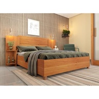 Cama de Casal Monaco com Cabeceira Extensível e 2 Mesas Lateral - Estilo e Conforto Modernos - imagem 2