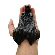 Exu Protetor Capa Sentado Sem Rosto Preto 15 cm - Estátua em Resina com Detalhes Artesanais - imagem 4