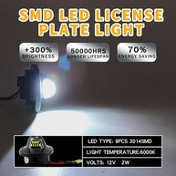 Kit 2 Luzes de Placa LED 6000K para Ford F-150, F-250, Bronco, Ranger e Mais (1983-2016) - imagem 3