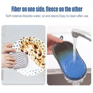 Pacote com 6 Esponjas de Cozinha Dupla Face Reutilizáveis - Microfibra Cinza - imagem 4