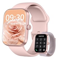 Smartwatch Feminino Tela HD 1.91" Alexa Integrada | Relógio Fitness IP68 com 100 Esportes e Monitoramento de Saúde Completo (Rosa) - imagem 2